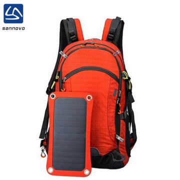 bulk large waterproof outdoor solar hiking backpack with 2L water bladder